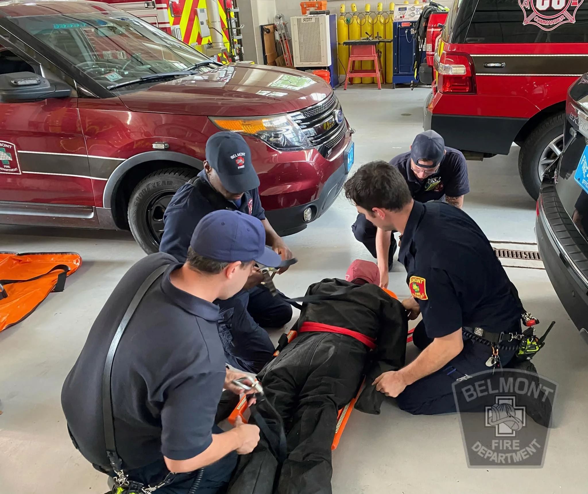 Firefighters Train on Emergency Medical Situations