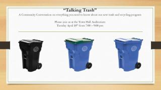 Community Conversation on Trash